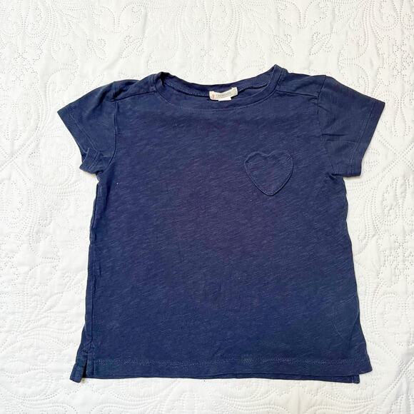 Crewcuts Heart Patch Tee Size 4/5 - Picture 2 of 5
